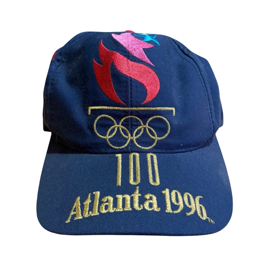 Atlanta 1996 Summer Olympics Games 100 Logo 7 Vintage SnapBack Hat Cap Logo